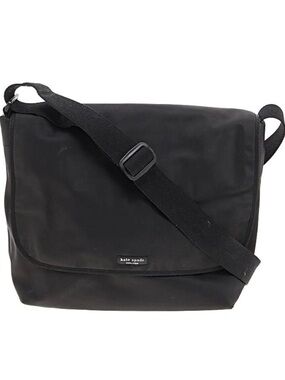 kate spade Black Men's Adjustable Crossbody Black Nylon Messenger Bag